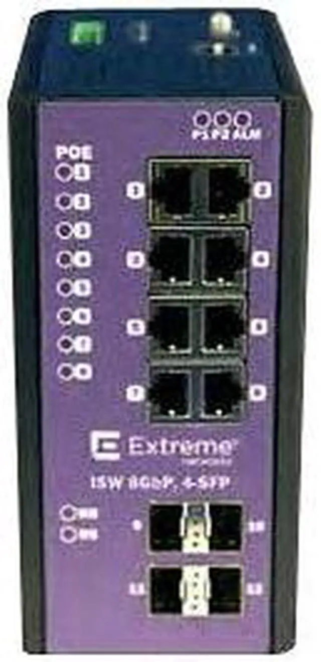 Alt view image 10 of 11 - Extreme Networks - 16804 - Extreme Networks ISW 8GBP,4-SFP Ethernet Switch - 8 Ports - Manageable - 2 Layer Supported -