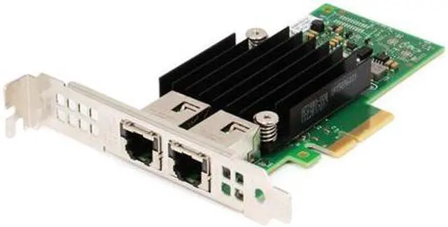 Alt view image 4 of 5 - 4V7G2 Dell Intel X550-T2 10Gbps 2-Port PCIe Ethernet Converged Network Adapter