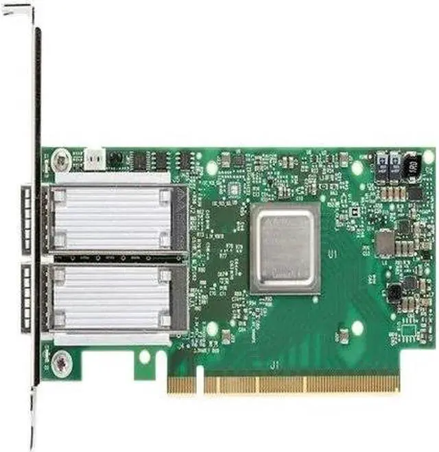 Main image of Dell 540-BCDI Mellanox ConnectX-5 CX555A Single Port 100GB QSFP Low Profile Adapter
