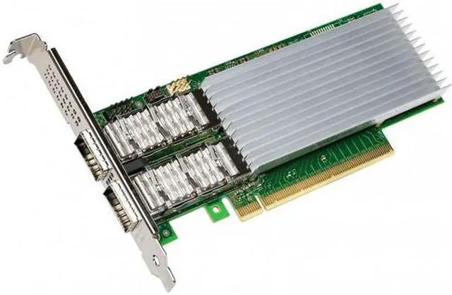 Main image of Dell MW51F Intel E810 Dual Port 100GbE QSFP28 PCIe Low Profile Adapter