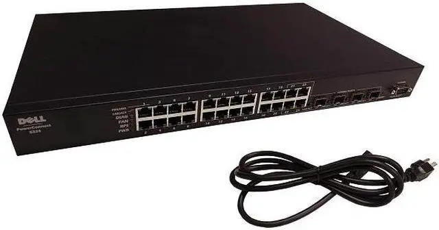 Alt view image 4 of 4 - Dell PowerConnect 5324 - switch - 24 ports - managed - desktop Series