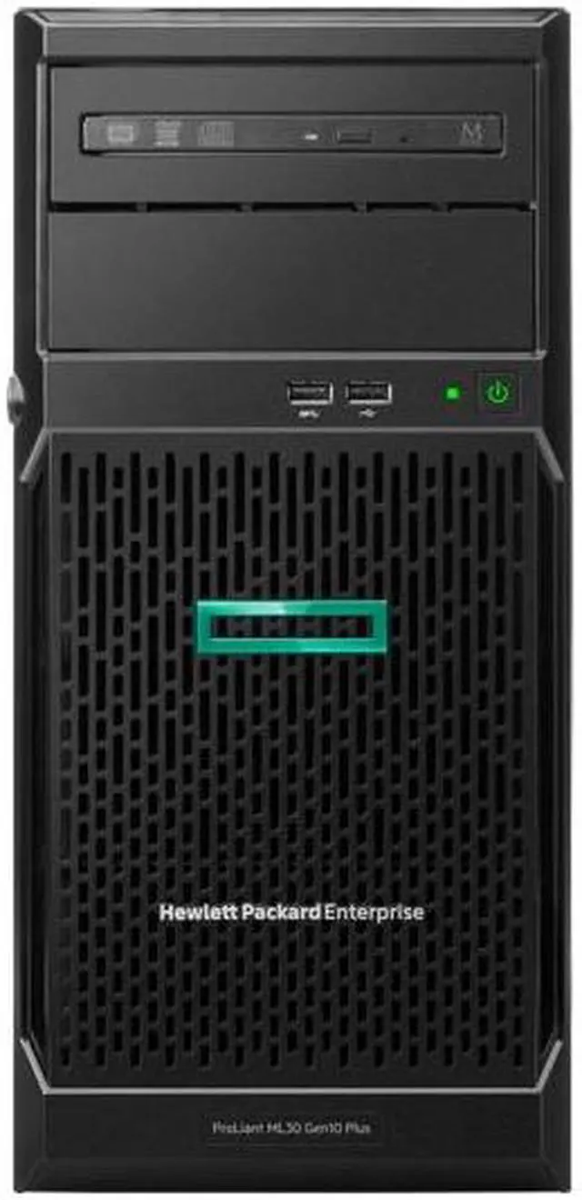 Alt view image 13 of 13 - HPE ProLiant ML30 Gen10 Plus tower server with one Intel® Xeon® E-2314 processor, 16 GB memory, 4 large form factor hot-plug chassis, and one 350W non-hot-plug power supply