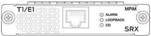 Alt view image 3 of 3 - Juniper 1-Port T1/E1 Mini-Physical Interface Module