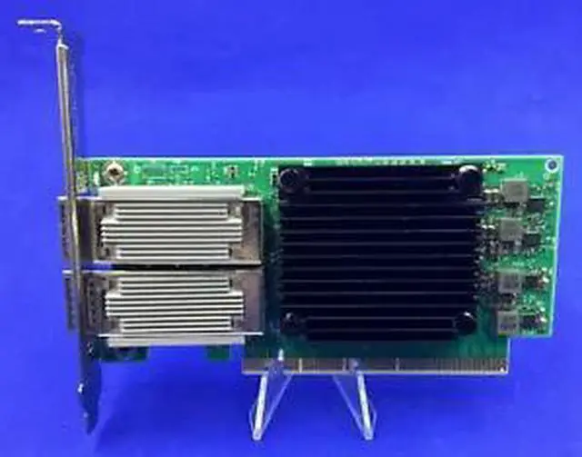 Alt view image 2 of 2 - MCX556A-ECAT Mellanox ConnectX-5 VPI Adapter Card EDR IB 100GbE Dual-Port QSFP28