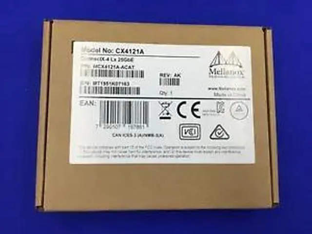 Main image of MCX4121A-ACAT Mellanox ConnectX-4 25GbE Dual-Port SFP28 Adapter Card CX4121A