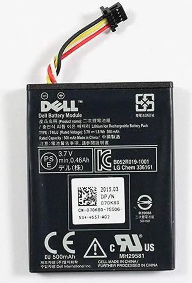 Main image of Dell 37CT1 3.7v 1.8Wh 500mAh Lithium-Ion Battery For Dell PERC