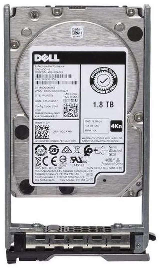 Main image of Dell CGKW9 1.8TB 10K 4Kn SAS-12Gbps 2.5" Hot-Plug Hard Drive