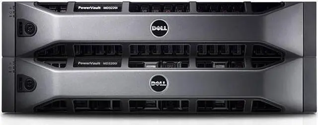 Alt view image 3 of 3 - DELL Md3200I Powervault Dual Controller Hard Drive Array 12Bay 12 X 0 Hdd Installed