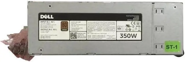 Alt view image 2 of 9 - Dell V13CW 350 Watts Power Supply Unit for PowerEdge T330 - 80 Plus Bronze