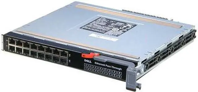 Alt view image 7 of 7 - DELL Ww060 Poweredge M1000E 16Port Ethernet Pass Through Module