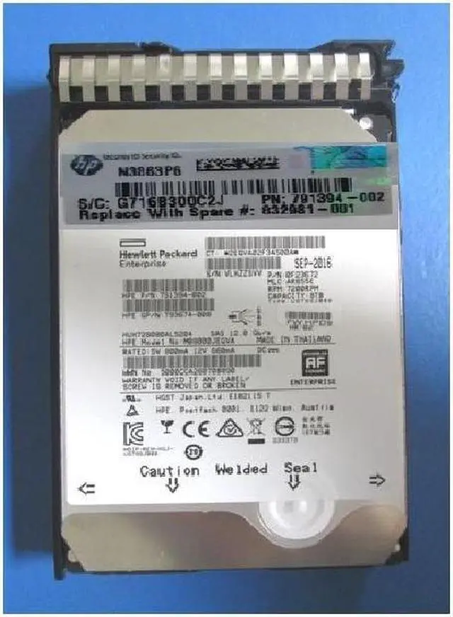 Main image of HPE 832981-001 8 TB Hard drive - 3.5" Internal - SAS 12Gb/s New F/s