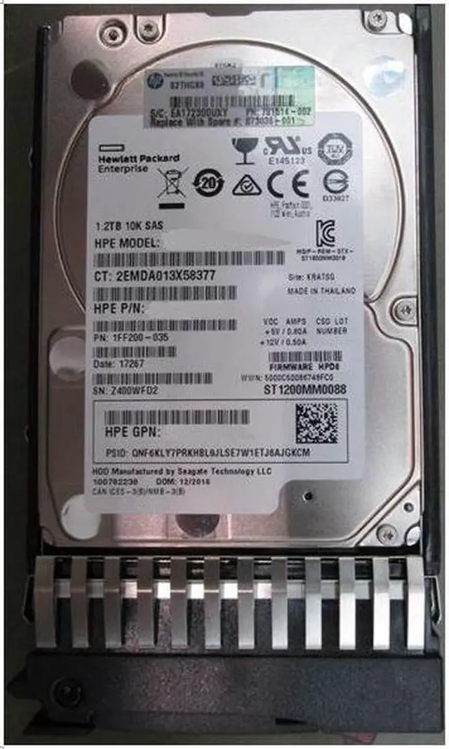 たけページ 1/2 HPE 876936-002 1.2 TB Enterprise Hard drive - 2.5