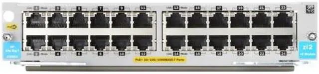Main image of HPE J9986-61001 24P 10/100/1000BT PoE+ V3 Zl2 Module