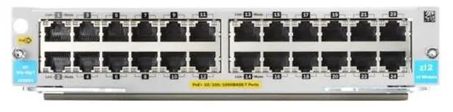 Alt view image 12 of 12 - Hpe 5400R 24-Port 10/100/1000Base-T Poe+ With Macsec V3 Zl2 Module