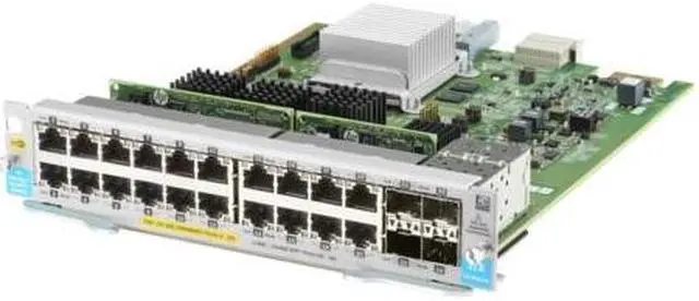 Alt view image 17 of 18 - HPE Aruba 20-port 10/100/1000BASE-T PoE+ / 4-port 1G/10GbE SFP+ MACsec v3 zl2 Module