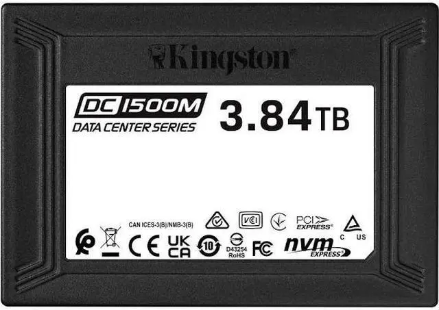 Main image of Kingston SEDC1500M/3840G DC1500M 3.84Tb 2.5inch U.2 PCI Express NVMe 3.0 x4 Internal Ssd