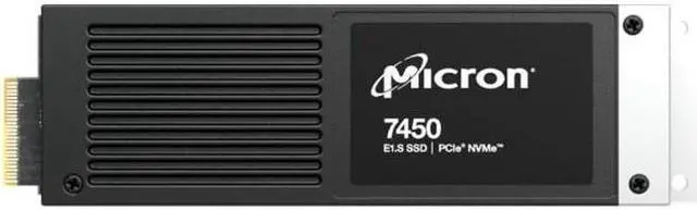 Main image of Micron 7450 Pro MTFDKCE7T6TFR-1BC15ABYY 7.68TB E1.S 15mm PCIe 4.0 (NVMe) SED SSD
