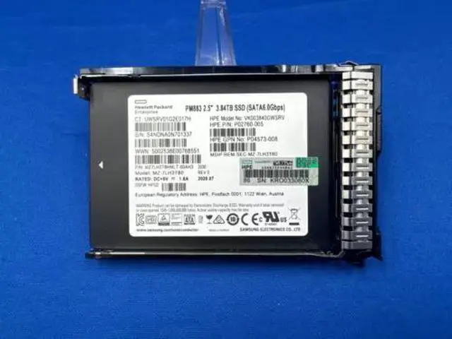 Main image of P18736-B21 HPE 3.84TB SATA 6G READ INTENSIVE SFF SC SSD P02760-005 P05323-001
