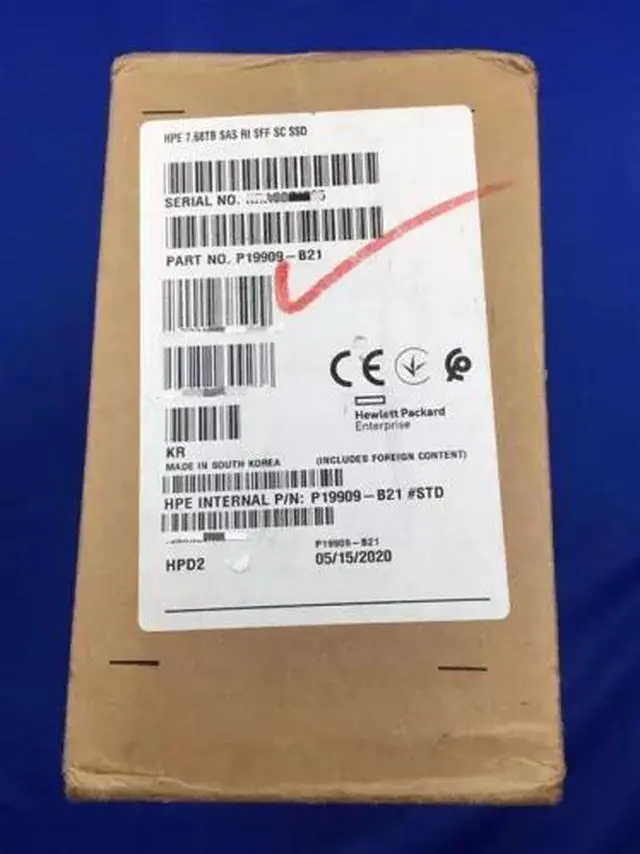 Main image of P19909-B21 HPE 7.68TB SAS 12G READ INTENSIVE SFF SC PM1643A SSD P20836-001