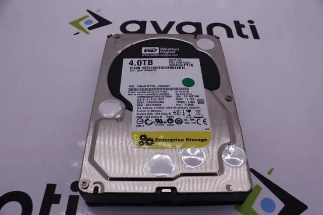 Alt view image 4 of 8 - WD WD4001FYYG RE WD4001FYYG 4 TB Hard Drive - 3.5" Internal - SAS (6Gb/s SAS)