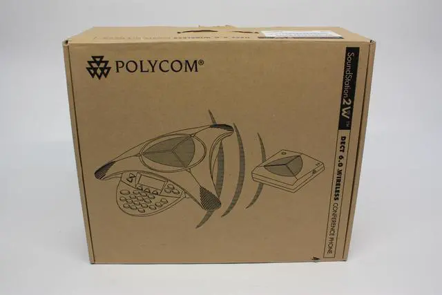 Alt view image 10 of 10 - Polycom 2200-07800-160 Wireless Conference Phone SoundStation2W DECT 6.0
