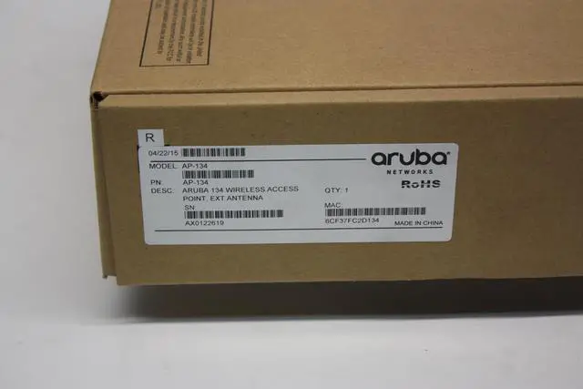 Alt view image 5 of 8 - Aruba Networks AP-134 Wireless Access Point, 802.11 a/b/g/n, 3x3:3 Dual Radio, 450Mbp per radio, Ant
