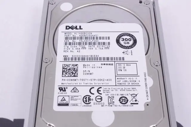 Alt view image 4 of 9 - 3NKW7 300GB 10000RPM SAS 2.5Inch Dell Hard Drive