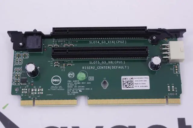 Alt view image 3 of 7 - Dell Poweredge Server R730xd PCI Riser 2 for models  R730 R730XD PCIe Slots 4 & 5 / part # 392WG / 2 year warranty