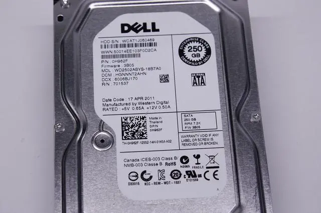 Alt view image 2 of 6 - Dell-IMSourcing H962F 250 GB Hard Drive - 3.5" Internal - SATA (SATA/150)