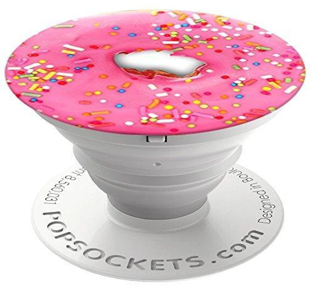 Alt view image 2 of 10 - Popsocket Phone Grip & Stand - Pink Donut - Accessory by PopSockets (101257)
