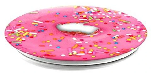 Alt view image 4 of 10 - Popsocket Phone Grip & Stand - Pink Donut - Accessory by PopSockets (101257)