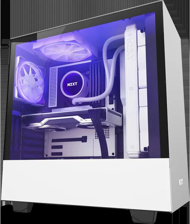 Alt view image 7 of 7 - NZXT AER RGB 2 White - 120mm - RGB LED - Fluid Dynamic Bearing - PWM Fan for Hue 2 - Single
