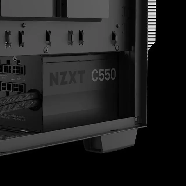 Alt view image 2 of 16 - NZXT C550 550 W ATX12V v2.4 / EPS12V v2.92 80 PLUS BRONZE Certified Semi-Modular Active PFC Power Supply