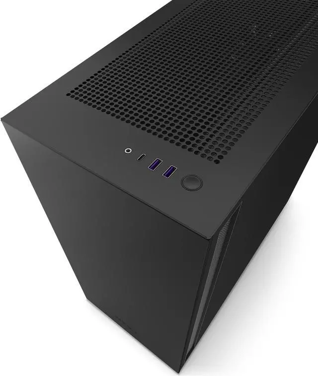 Alt view image 7 of 7 - NZXT H7 - Mid-Tower PC Gaming Case - Tempered Glass - Enhanced Cable Management  Water-Cooling Ready - Black