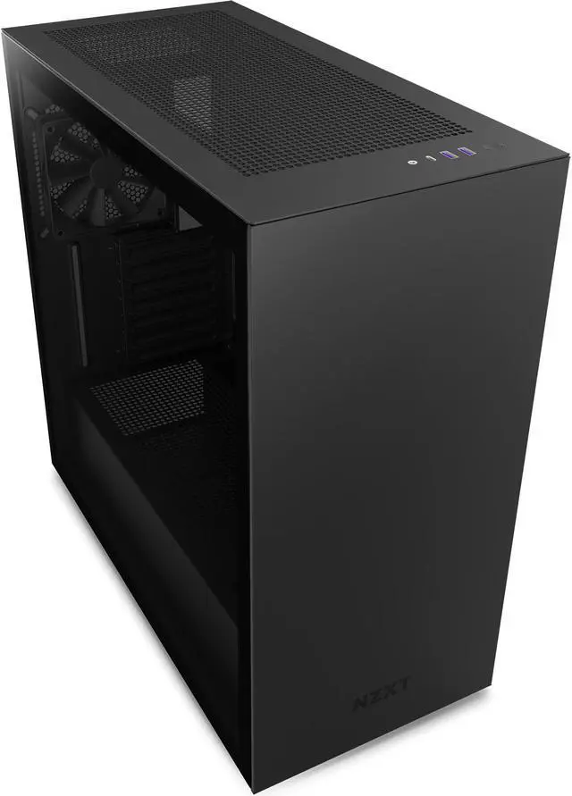 Alt view image 6 of 7 - NZXT H7 - Mid-Tower PC Gaming Case - Tempered Glass - Enhanced Cable Management  Water-Cooling Ready - Black