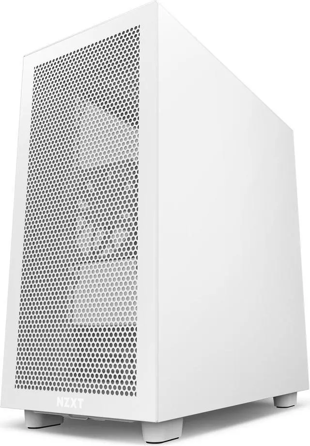Alt view image 4 of 7 - NZXT H7 Flow White - Mid-Tower Airflow PC Gaming Case - Tempered Glass - Enhanced Cable Management