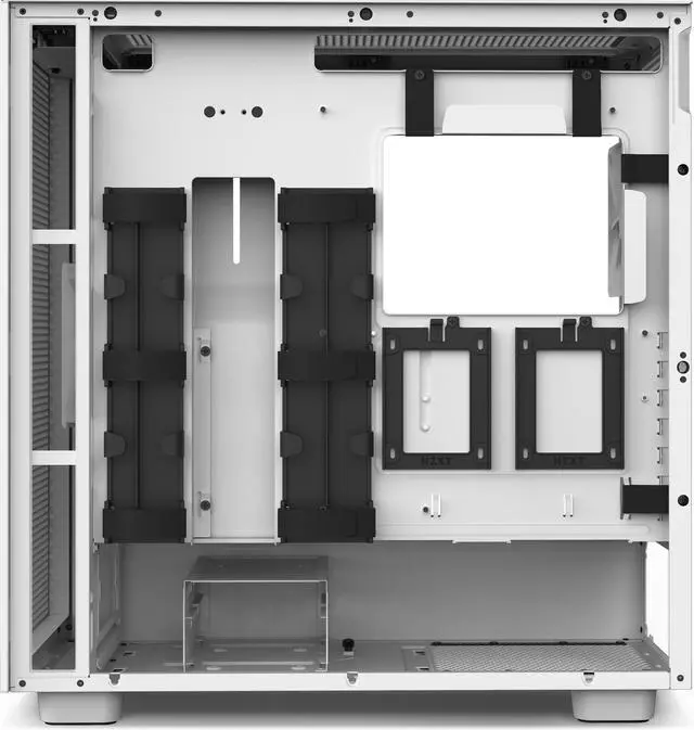 Alt view image 6 of 7 - NZXT H7 Flow White - Mid-Tower Airflow PC Gaming Case - Tempered Glass - Enhanced Cable Management