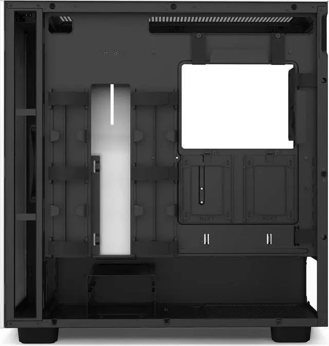 Alt view image 7 of 10 - NZXT H7 - Mid-Tower PC Gaming Case - Tempered Glass - Enhanced Cable Management  - White & Black