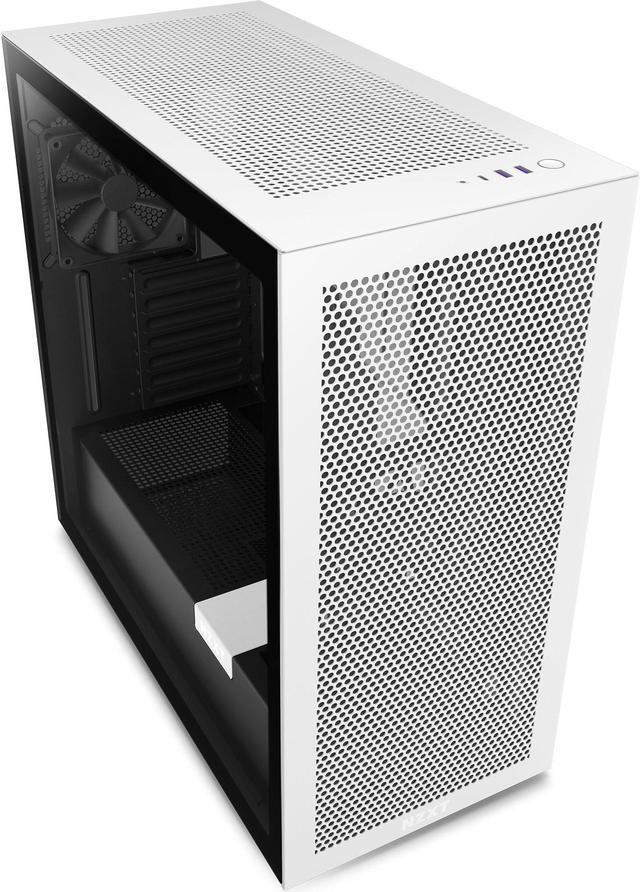 NZXT H7 Flow Black - Mid-Tower Airflow PC Gaming Case - Tempered Glass -  Enhanced Cable Management - Water-Cooling Ready 