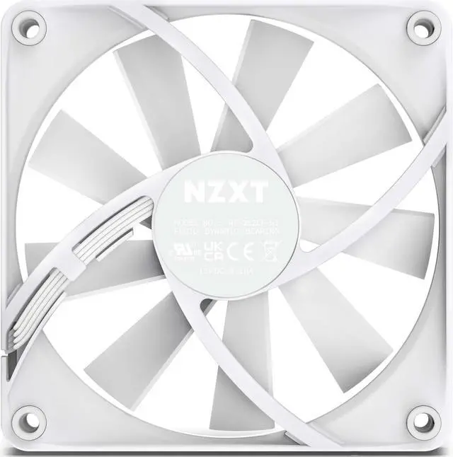 Alt view image 3 of 7 - NZXT Aer F120Q White - High Performance Airflow Fans - Single