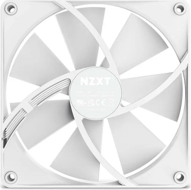 Alt view image 3 of 7 - NZXT Aer F140P White - High Performance Airflow Fans - Single