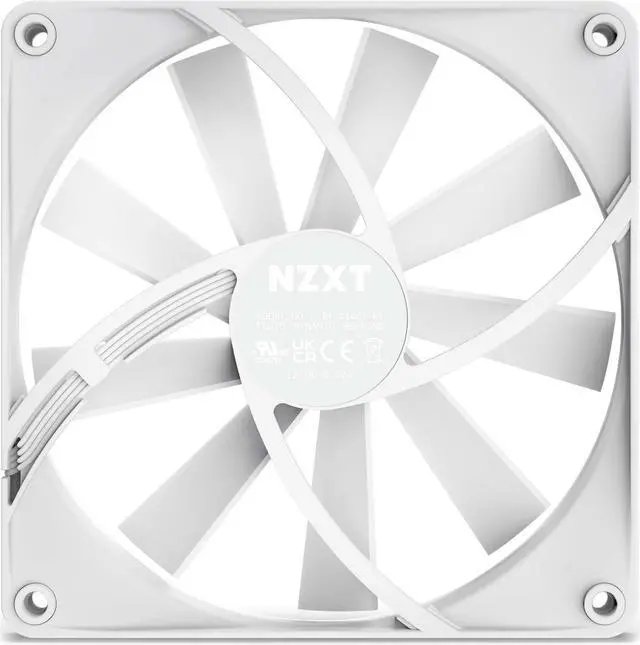 Alt view image 4 of 7 - NZXT Aer F140Q White  - High Performance Airflow Fans - Single