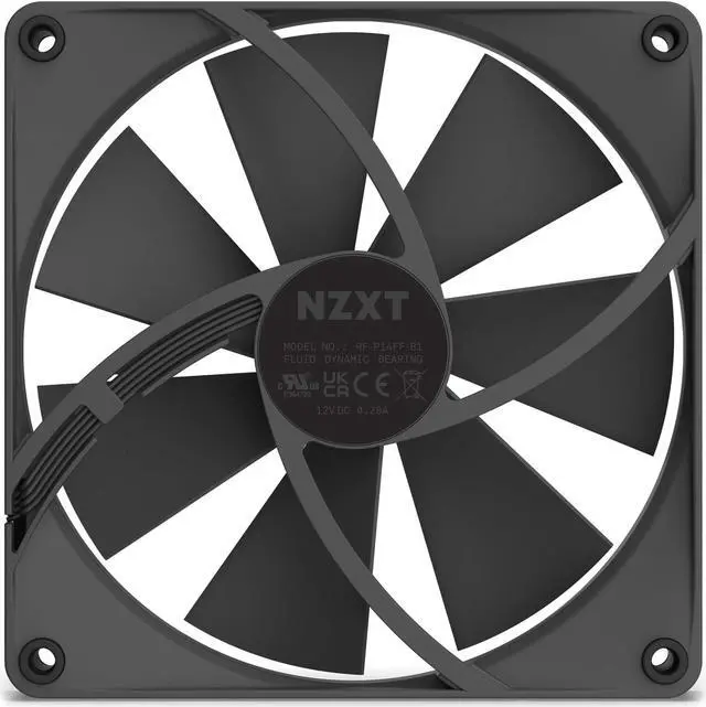 Alt view image 3 of 7 - NZXT Aer F140P Black - High Performance Airflow Fans - Single