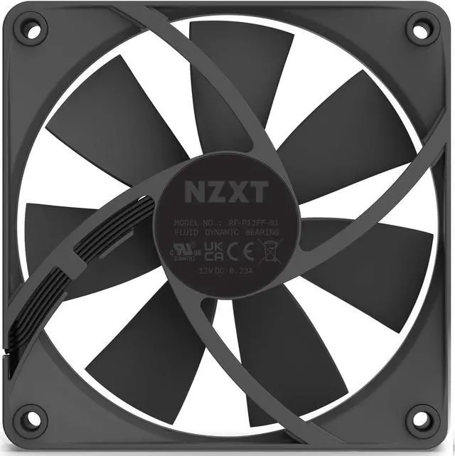 Alt view image 6 of 10 - NZXT Aer F120P Black - High Performance Airflow Fans - Single