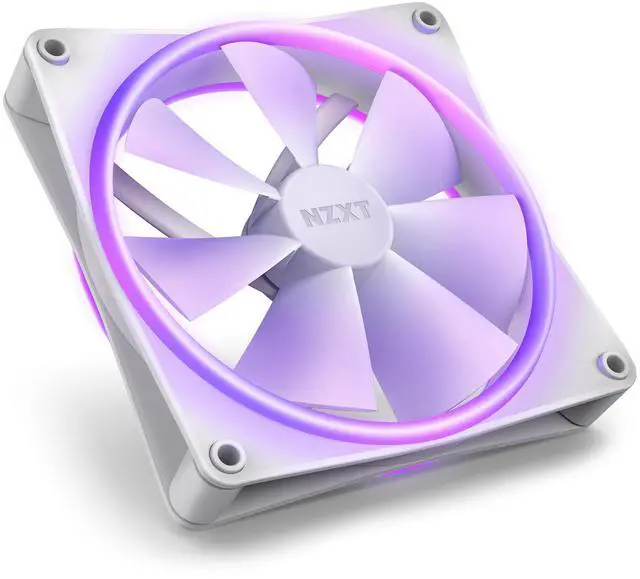 Alt view image 4 of 13 - NZXT F120RGB Duo - 120mm Dual-sided RGB Fan - Triple Pack (White) w/RGB Controller