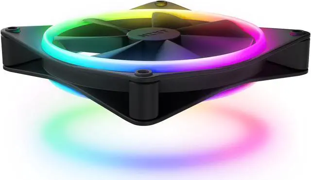 Alt view image 4 of 7 - NZXT F140RGB Duo - 140mm Dual-sided RGB Fan - Single Pack (Black)