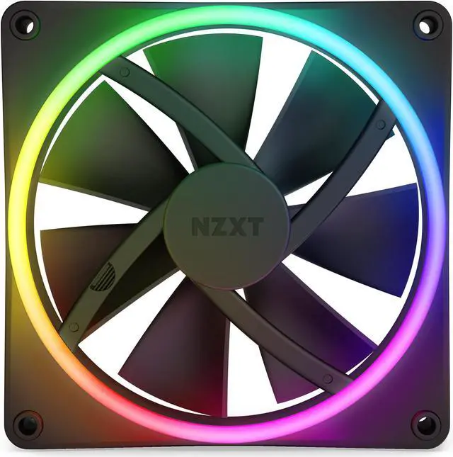 Alt view image 5 of 7 - NZXT F140RGB Duo - 140mm Dual-sided RGB Fan - Single Pack (Black)