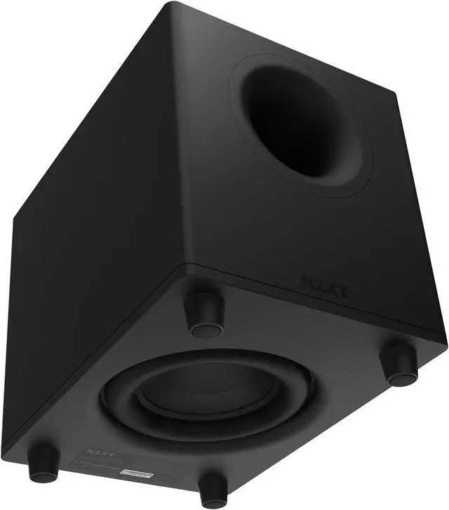 Alt view image 4 of 7 - NZXT Relay PC Gaming Desktop Subwoofer - 140 Watts - Deep, Powerful Bass - Down-Firing 6.5" Driver - Compact Design - Crossover & Phase Control Knobs - High-Quality Construction - Black