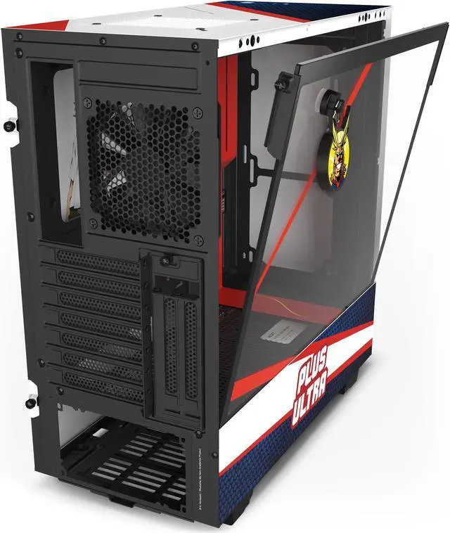 Alt view image 3 of 6 - NZXT - CRFT My Hero All Might Limited Edition H510i Case - CA-H510I-MH-AM - Compact ATX Mid-Tower PC Gaming Case - Front I/O USB Type-C Port - Vertical GPU Mount - Tempered Glass Side Panel