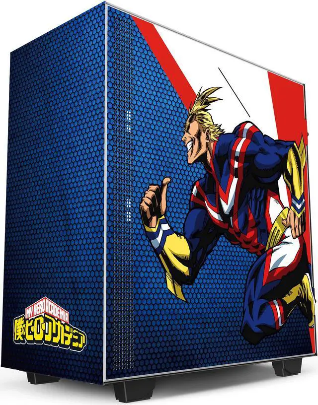 Alt view image 5 of 6 - NZXT - CRFT My Hero All Might Limited Edition H510i Case - CA-H510I-MH-AM - Compact ATX Mid-Tower PC Gaming Case - Front I/O USB Type-C Port - Vertical GPU Mount - Tempered Glass Side Panel